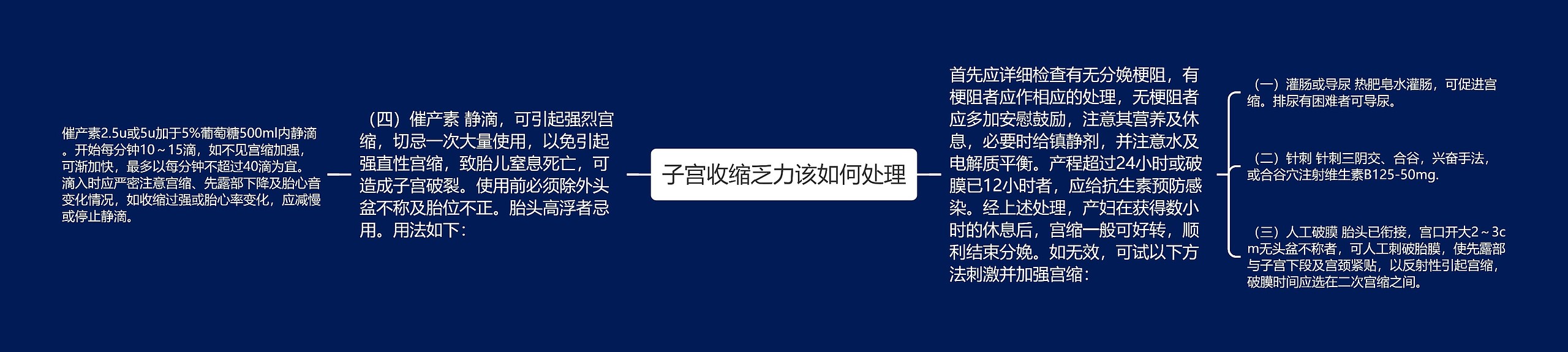 子宫收缩乏力该如何处理 子宫收缩乏力该如何处理