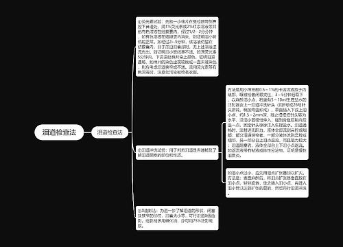 泪道检查法