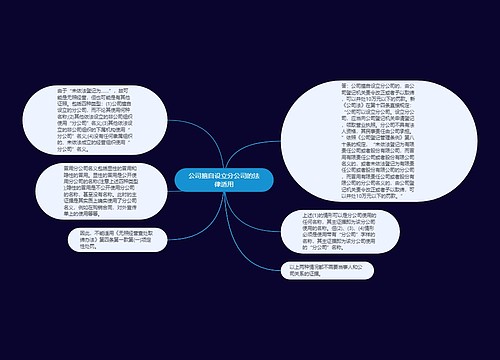 公司擅自设立分公司的法律适用