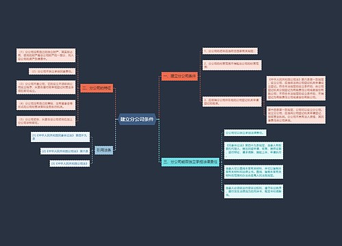 建立分公司条件