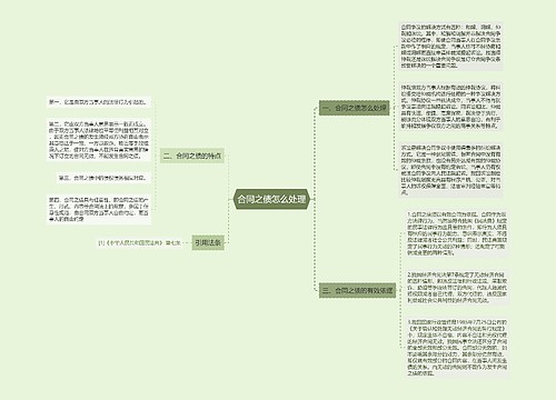 合同之债怎么处理