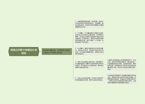 遭遇合同欺诈有哪些补救措施