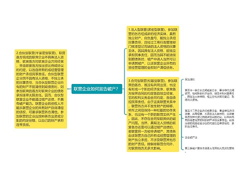 联营企业如何宣告破产？