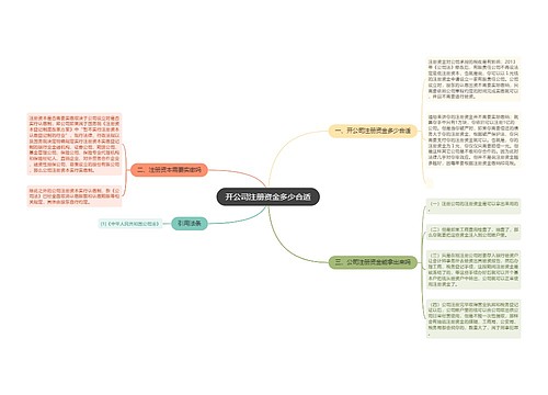 开公司注册资金多少合适