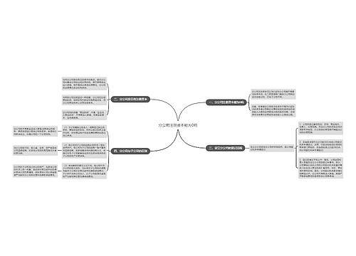 分公司注册资本能为0吗