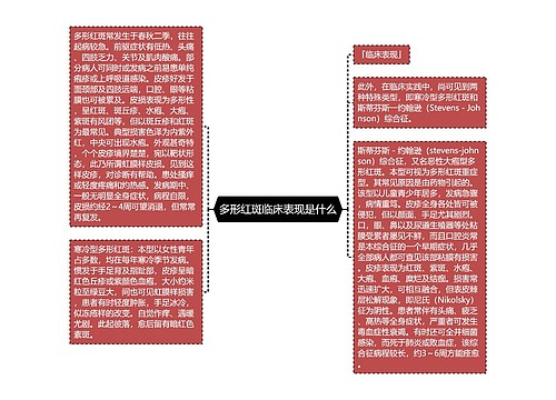 多形红斑临床表现是什么