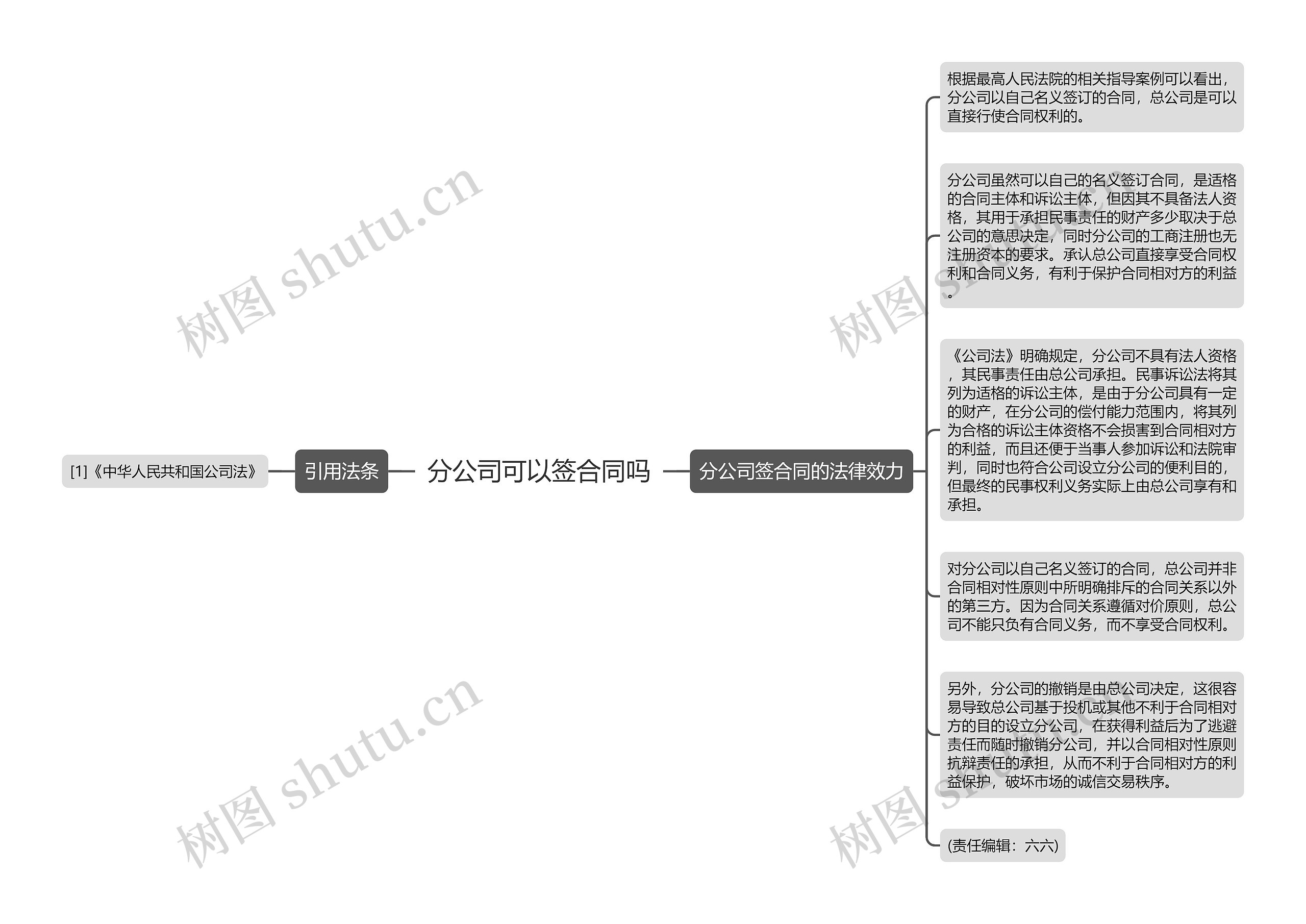 分公司可以签合同吗