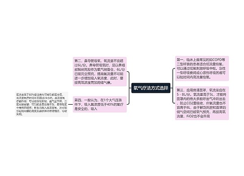 氧气疗法方式选择