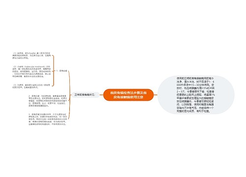 前房角镜检查法步骤及前房角接触镜使用注意