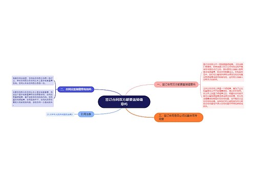 签订合同双方都要盖骑缝章吗