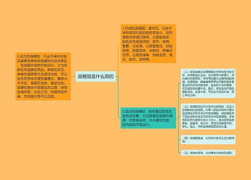 肠梗阻是什么原因