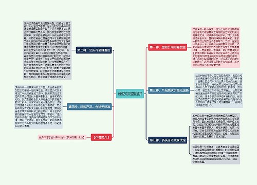 谨防加盟陷阱