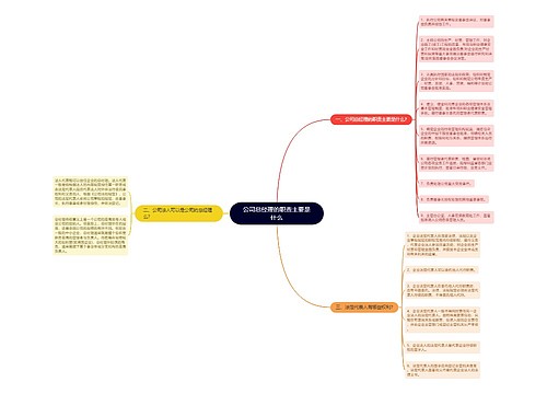 公司总经理的职责主要是什么