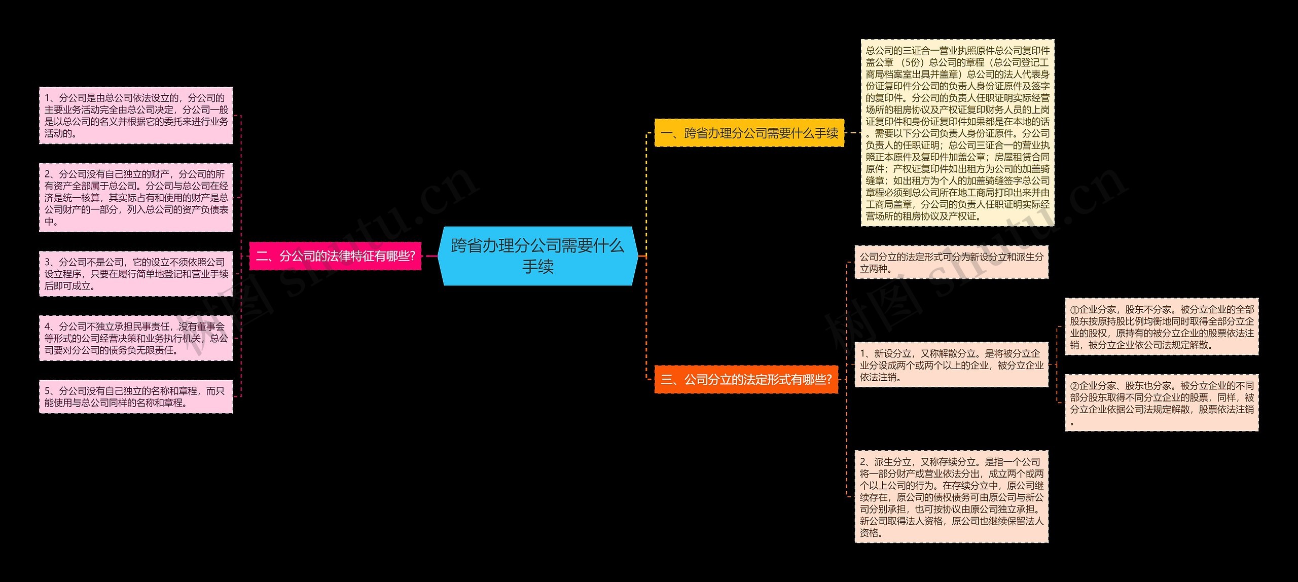 跨省办理分公司需要什么手续