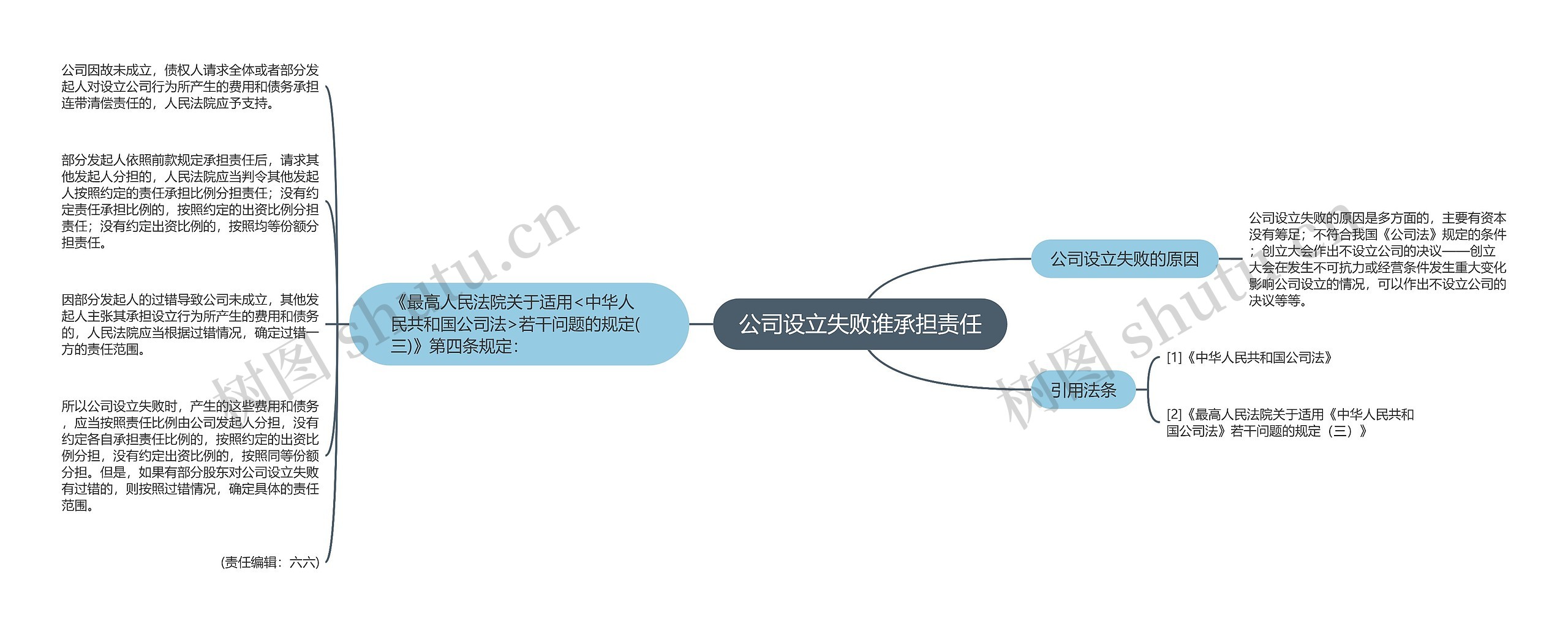 公司设立失败谁承担责任思维导图