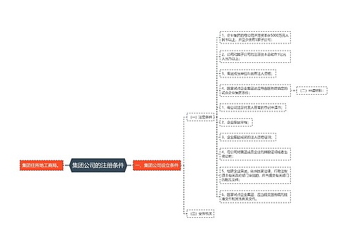 集团公司的注册条件