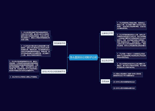 怎么区别分公司和子公司