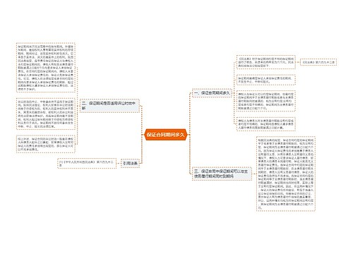 保证合同期间多久