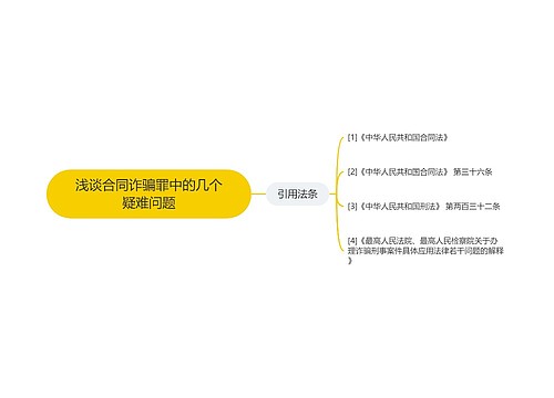 浅谈合同诈骗罪中的几个疑难问题