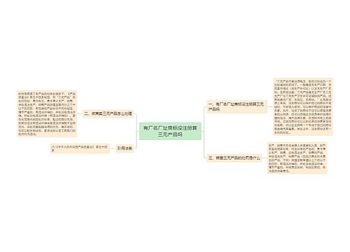 有厂名厂址商标没注册算三无产品吗