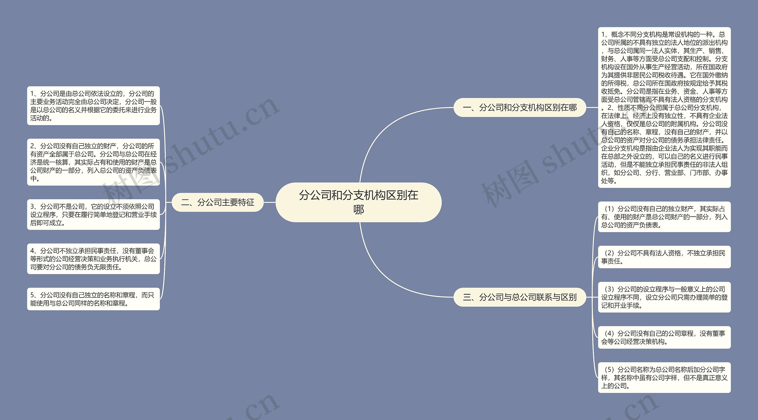 分公司和分支机构区别在哪