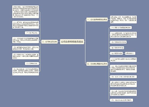 公司业务转移是否违法