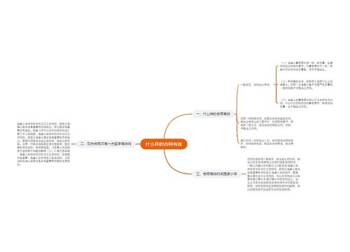 什么样的合同有效