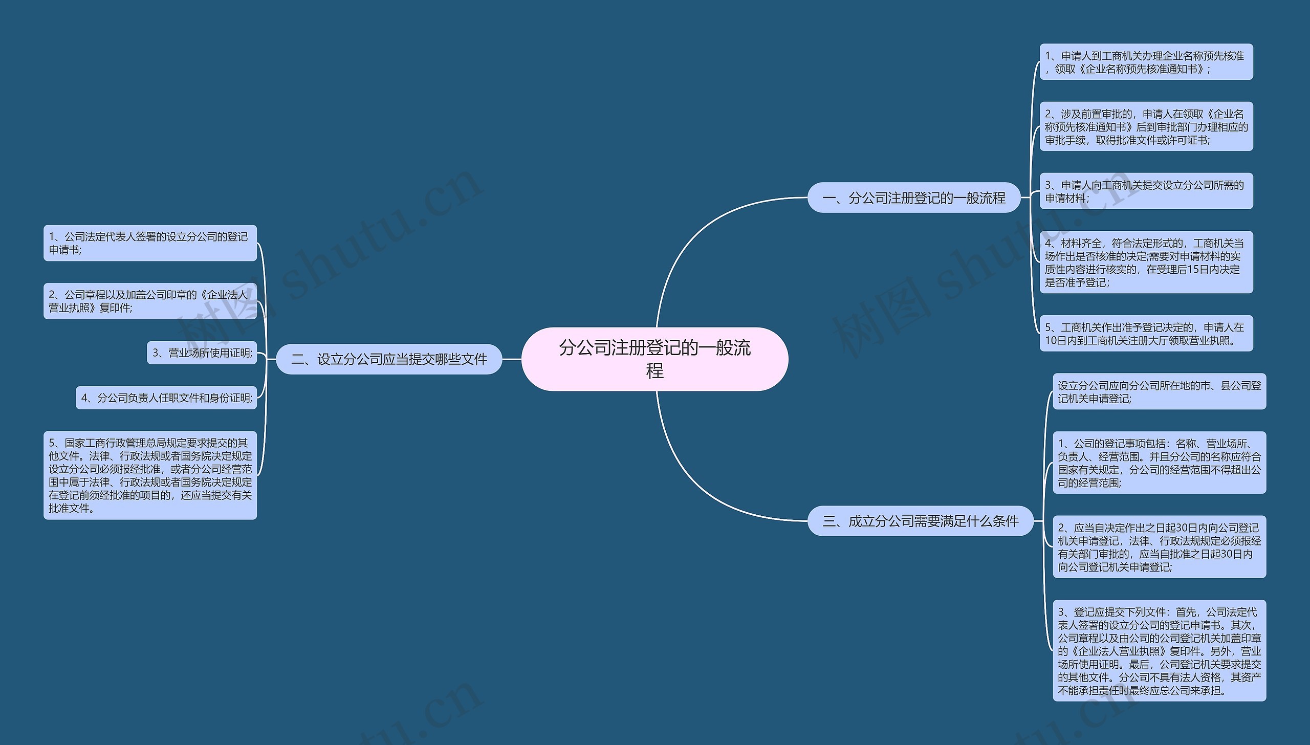 分公司注册登记的一般流程
