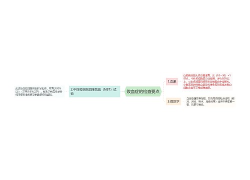 败血症的检查要点