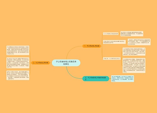 子公司债务母公司是否承担责任