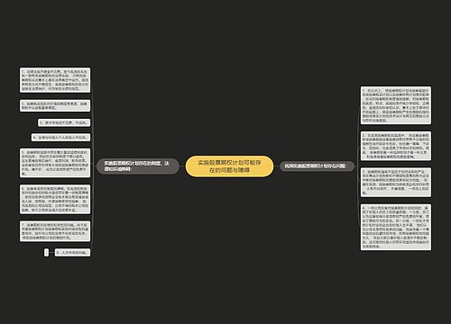 实施股票期权计划可能存在的问题与障碍