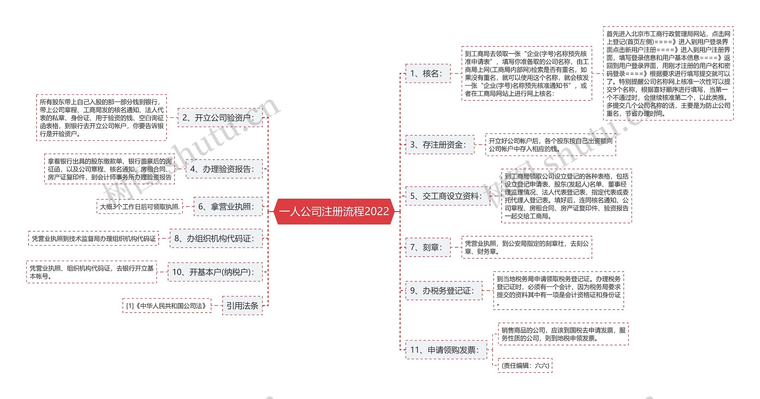 一人公司注册流程2022