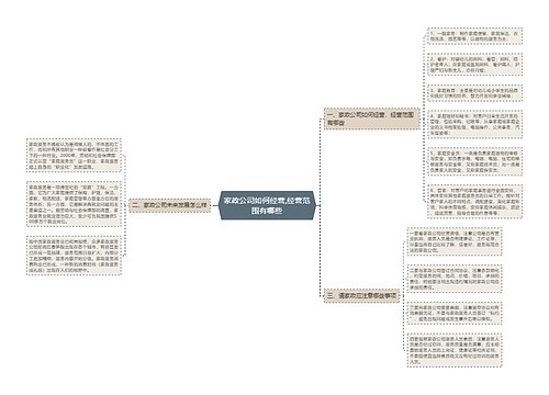 家政公司如何经营,经营范围有哪些