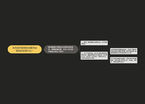 良性前列腺增生症最早出现的症状是什么？