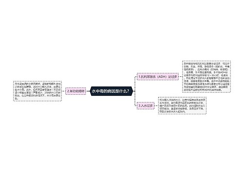 水中毒的病因是什么？