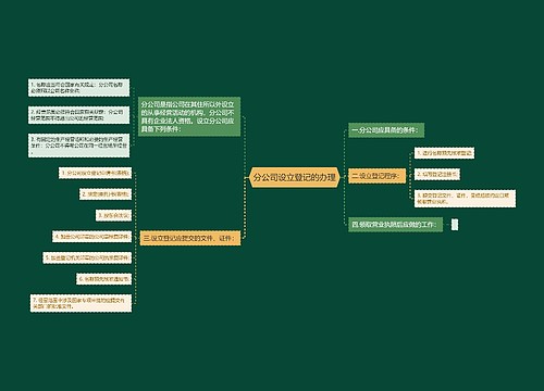 分公司设立登记的办理