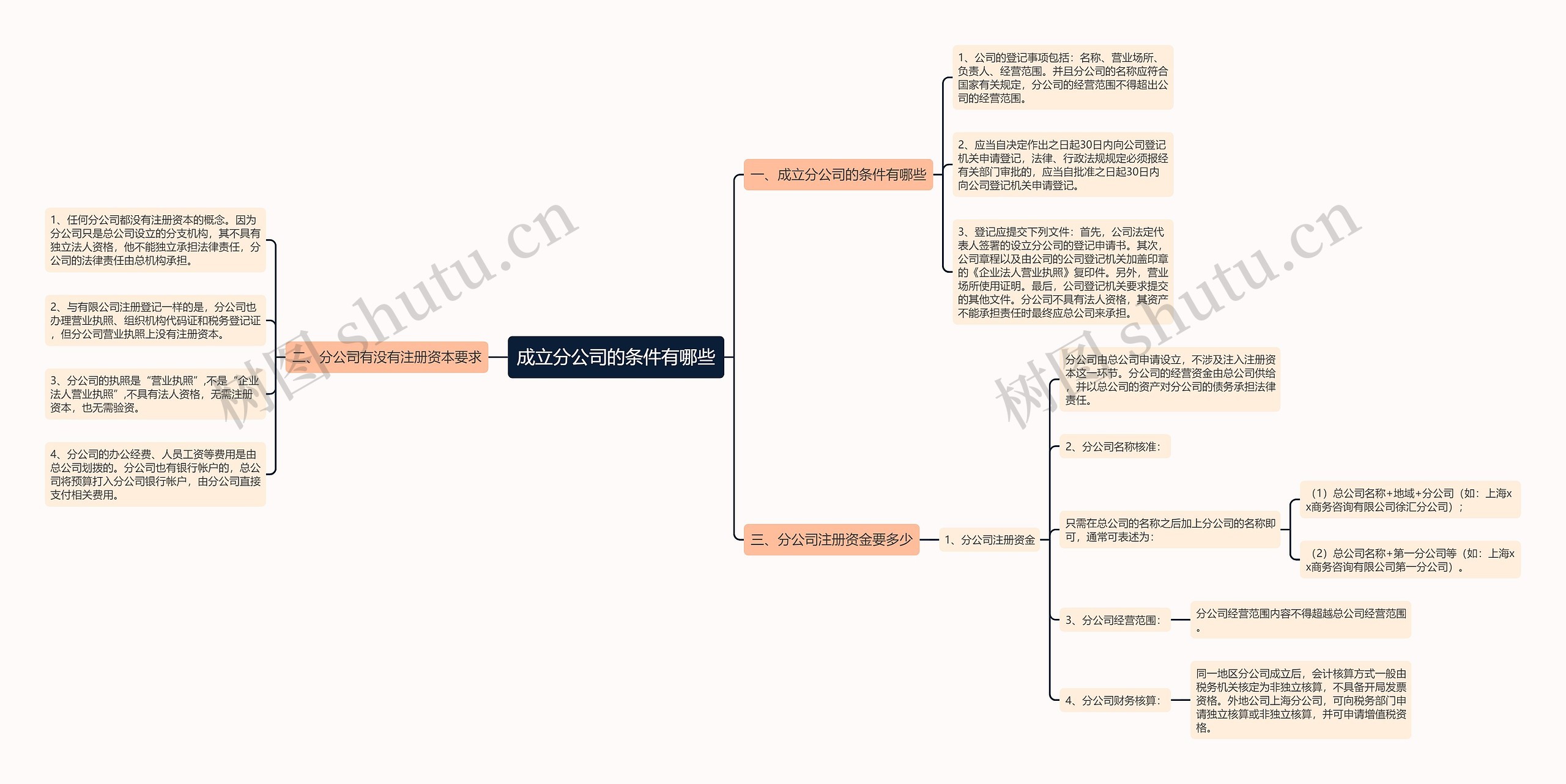 成立分公司的条件有哪些