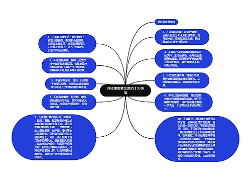 月经期需要注意的十大事项