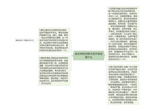 迷走神经切断术后并发症是什么