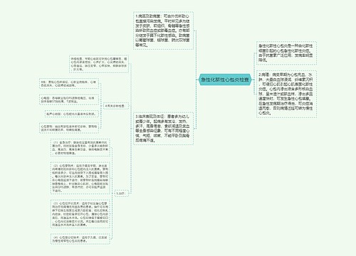 急性化脓性心包炎检查