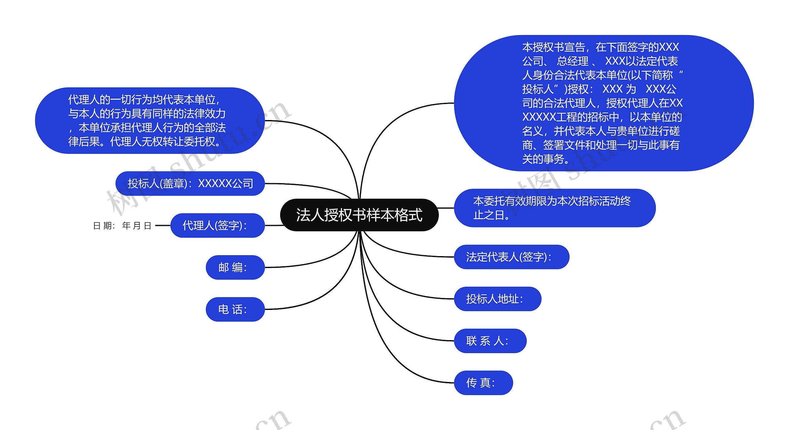 法人授权书样本格式