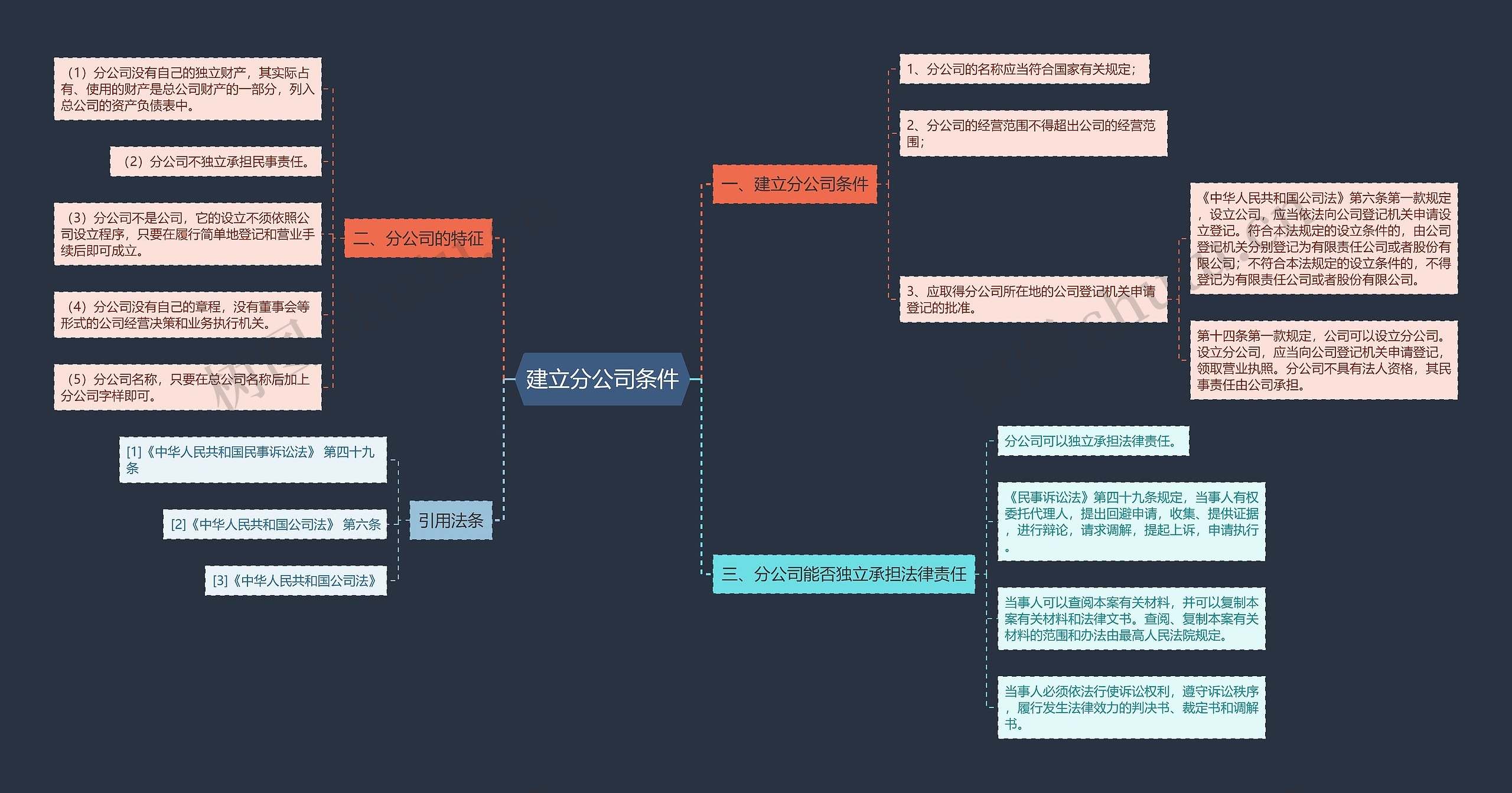 建立分公司条件