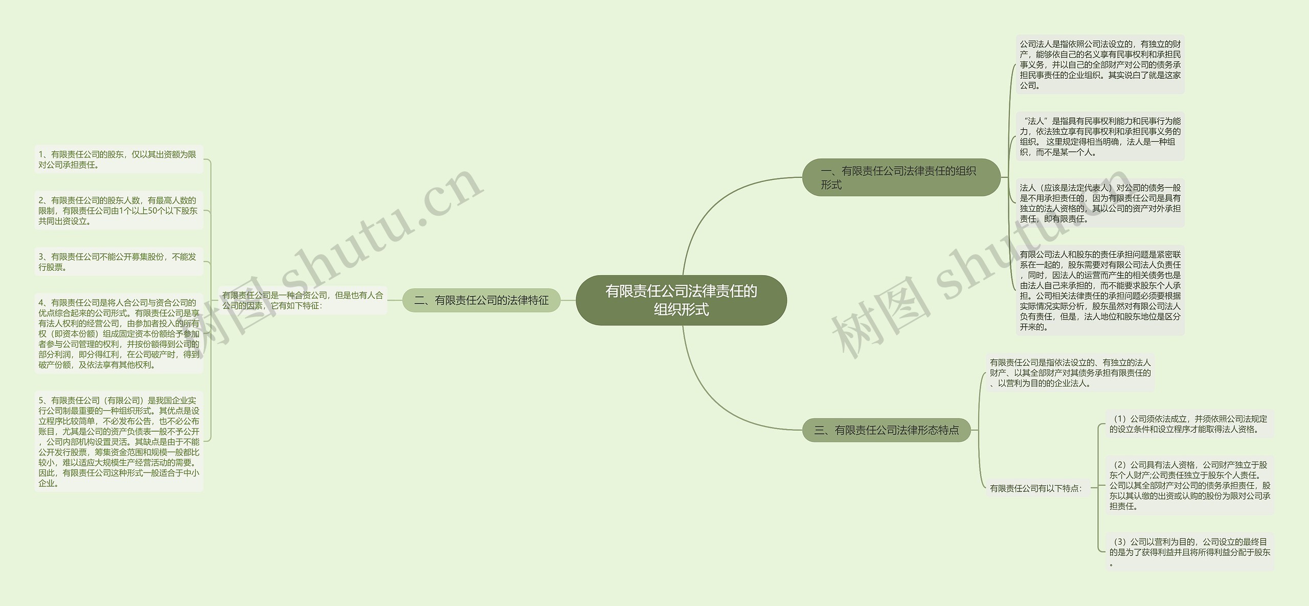 有限责任公司法律责任的组织形式