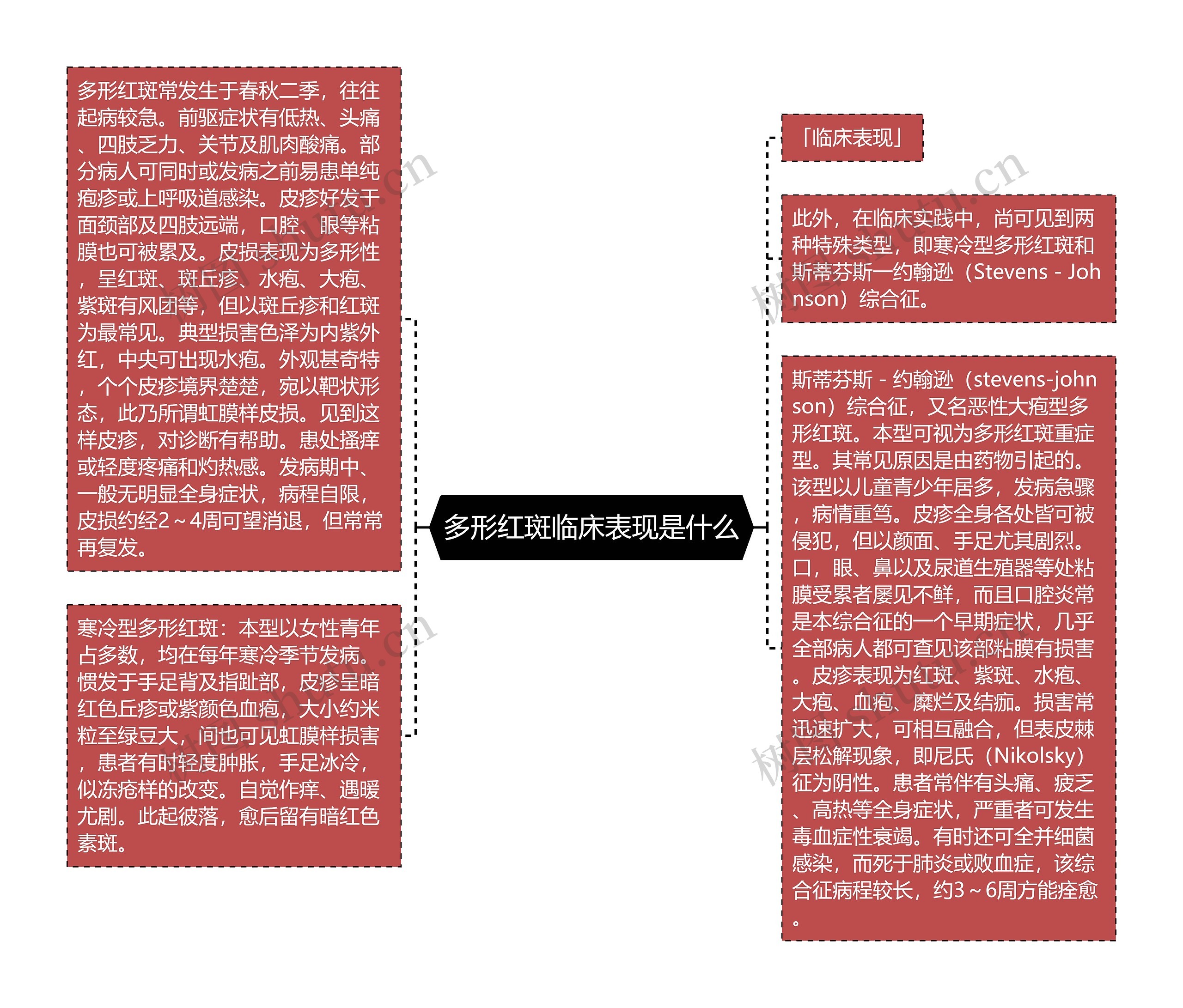 多形红斑临床表现是什么思维导图