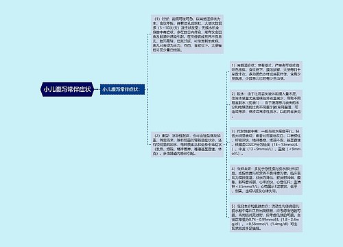 小儿腹泻常伴症状