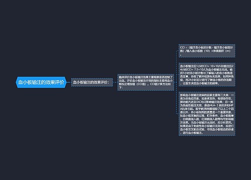 血小板输注的效果评价