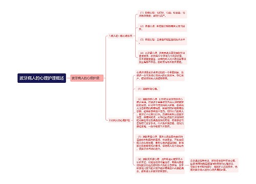 拔牙病人的心理护理概述