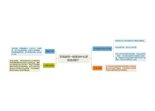 牙齿磨损一般是由什么原因造成的？