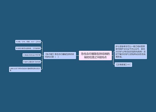 急性血行播散型肺结核的辅助检查之X线特点