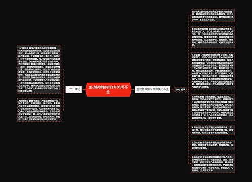 主动脉瓣狭窄合并关闭不全